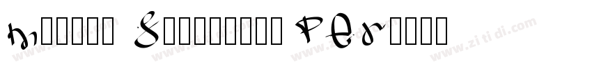 Monita Signature PER字体转换